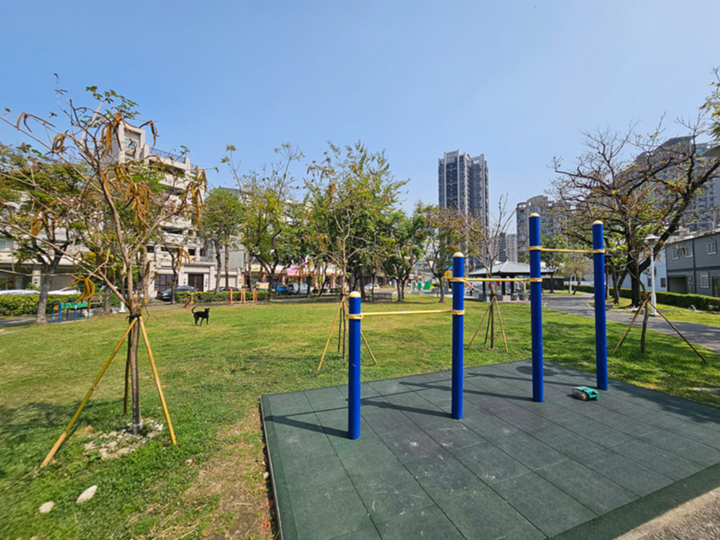 【台中特色公園】瓢蟲彩繪溜滑梯~大里大新兒童公園|多功能滑梯組|地上瓢蟲彩繪|臺中美樂地 - 第16張圖