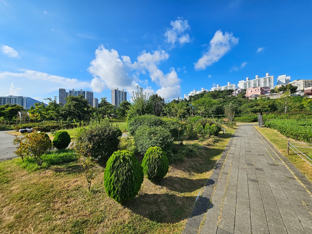【韓國釜山景點】親子景點推薦~釜山市民公園│超大型共融遊戲場│巨型攀爬網架│沙坑＋森林樹屋＋花海步道