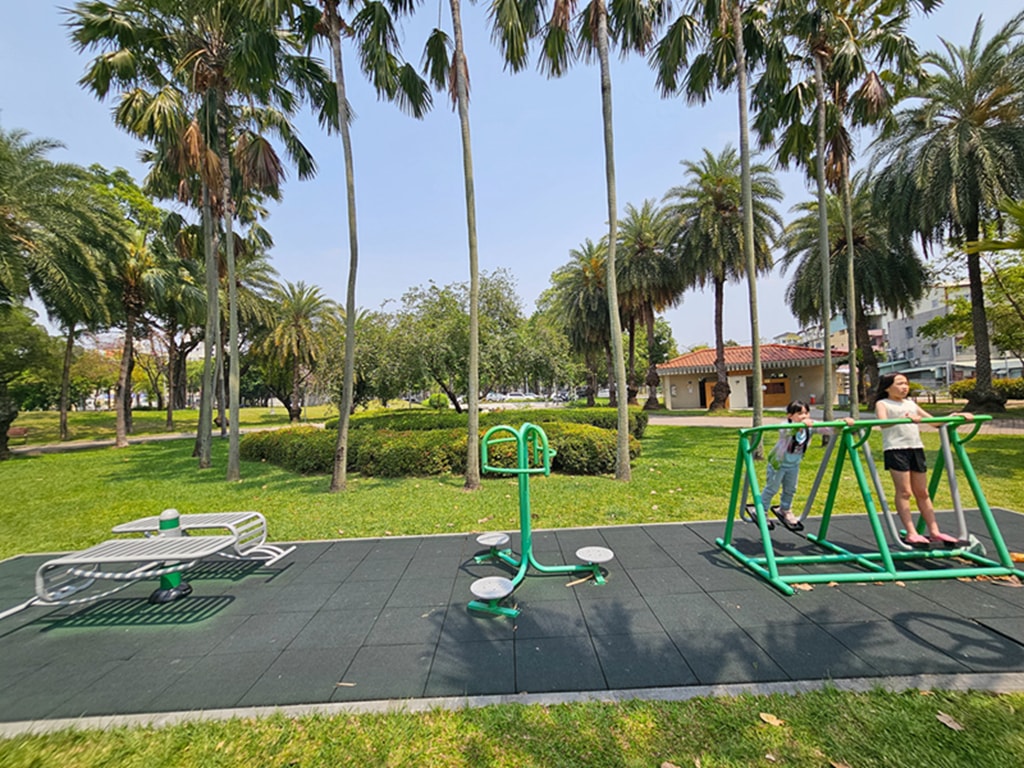 【台中特色公園】綠色山丘遊戲場~東區東峰公園｜🌴 椰林步道｜鳥巢鞦韆｜臺中美樂地