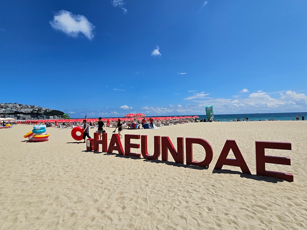 【韓國釜山景點】HAEUNDAE 字母地標~海雲台海水浴場│釜山海邊推薦2026│海雲台海灘交通│海雲台必拍景點