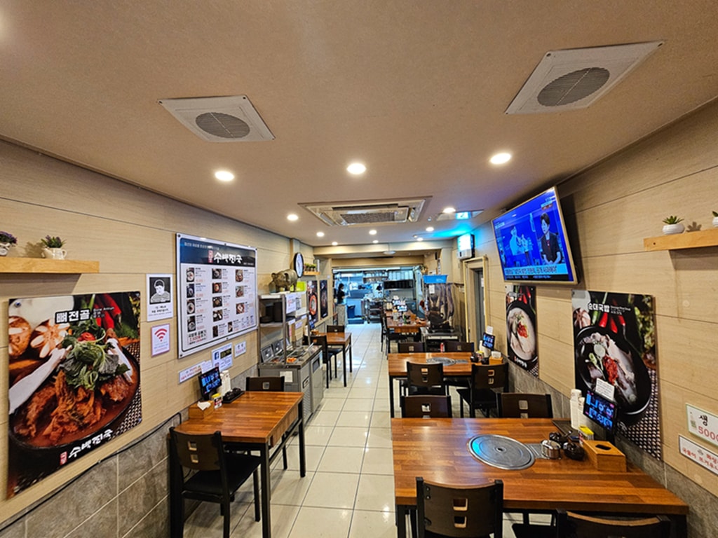 【韓國釜山美食】釜山海雲台美食推薦~豬肉湯飯수백진국│小菜自助無限吃│24小時營業│在地人也愛的隱藏版消夜