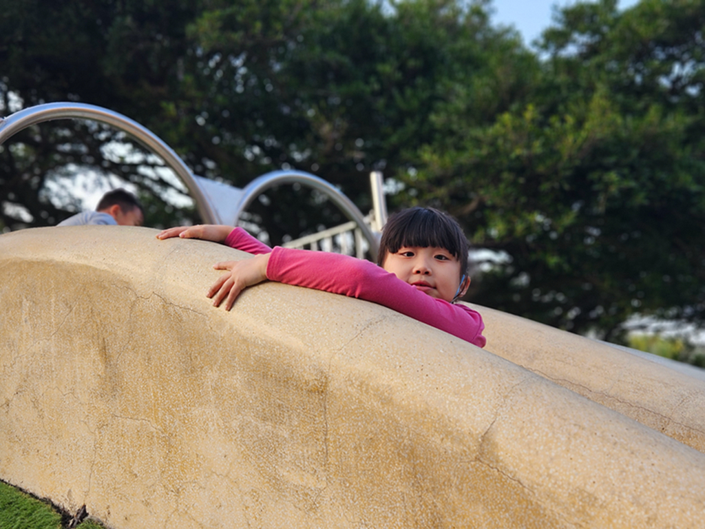 【桃園特色公園】藍綠地景遊戲場~中壢藝術園區公園|山丘滑梯+攀爬挑戰區|有藝術感也有放電感的中壢親子公園 - 第12張圖 【桃園特色公園】藍綠地景遊戲場~中壢藝術園區公園|山丘滑梯+攀爬挑戰區|有藝術感也有放電感的中壢親子公園